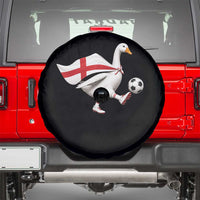 England Soccer Goose Spare Tire Cover Patriotic Football Fan Graphic England Flag