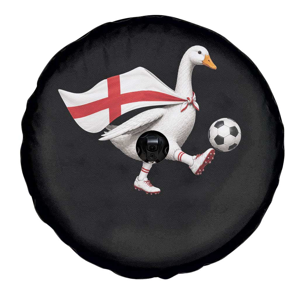 England Soccer Goose Spare Tire Cover Patriotic Football Fan Graphic England Flag