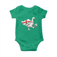 England Soccer Goose Baby Onesie Patriotic Football Fan Graphic England Flag