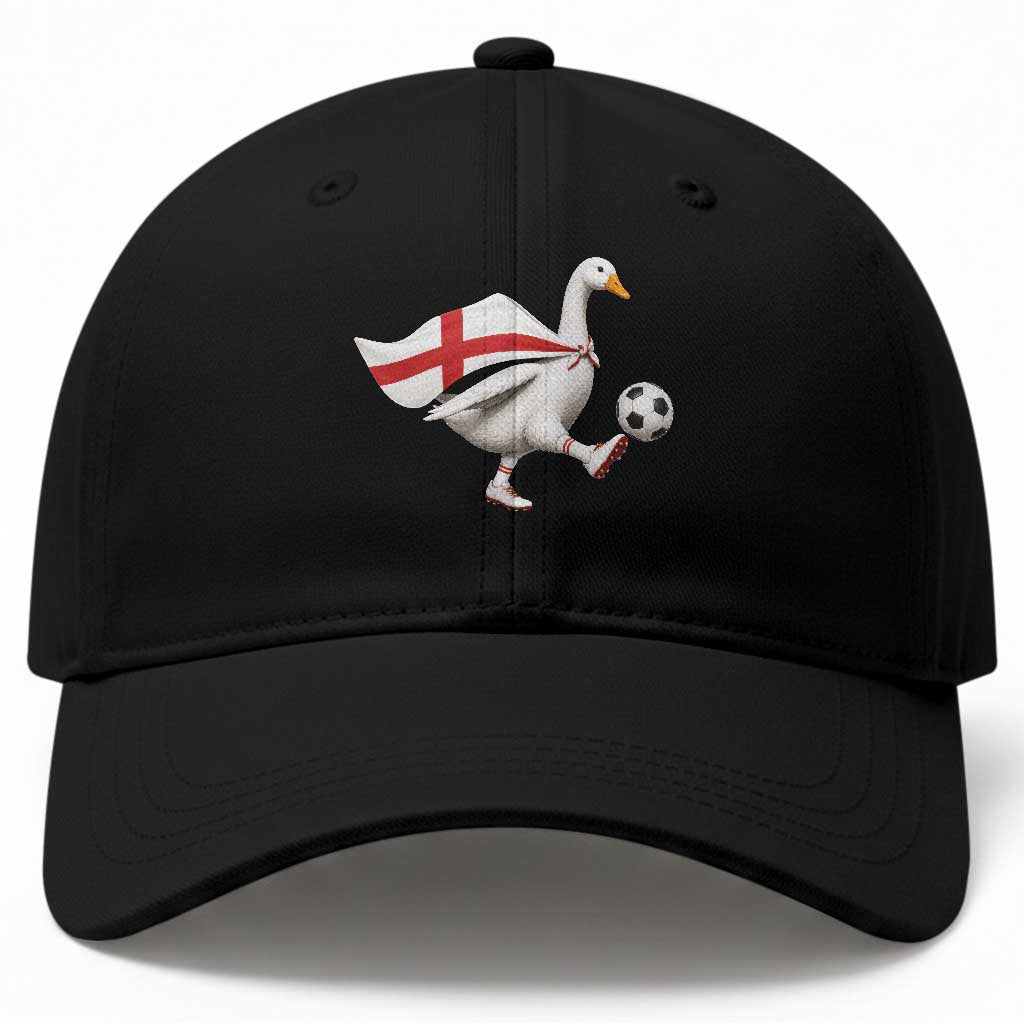 England Soccer Goose Baseball Cap Patriotic Football Fan Graphic England Flag
