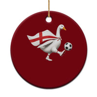 England Soccer Goose Ceramic Ornament Patriotic Football Fan Graphic England Flag