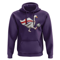 England Soccer Goose Hoodie Patriotic Football Fan Graphic England Flag