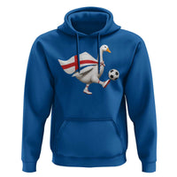 England Soccer Goose Hoodie Patriotic Football Fan Graphic England Flag