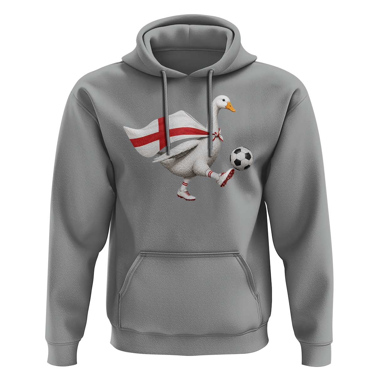 England Soccer Goose Hoodie Patriotic Football Fan Graphic England Flag