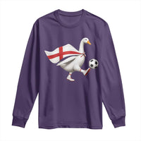 England Soccer Goose Long Sleeve Shirt Patriotic Football Fan Graphic England Flag