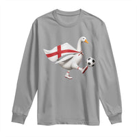 England Soccer Goose Long Sleeve Shirt Patriotic Football Fan Graphic England Flag