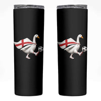 England Soccer Goose Skinny Tumbler Patriotic Football Fan Graphic England Flag