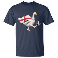 England Soccer Goose T Shirt Patriotic Football Fan Graphic England Flag
