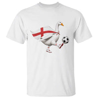 England Soccer Goose T Shirt Patriotic Football Fan Graphic England Flag