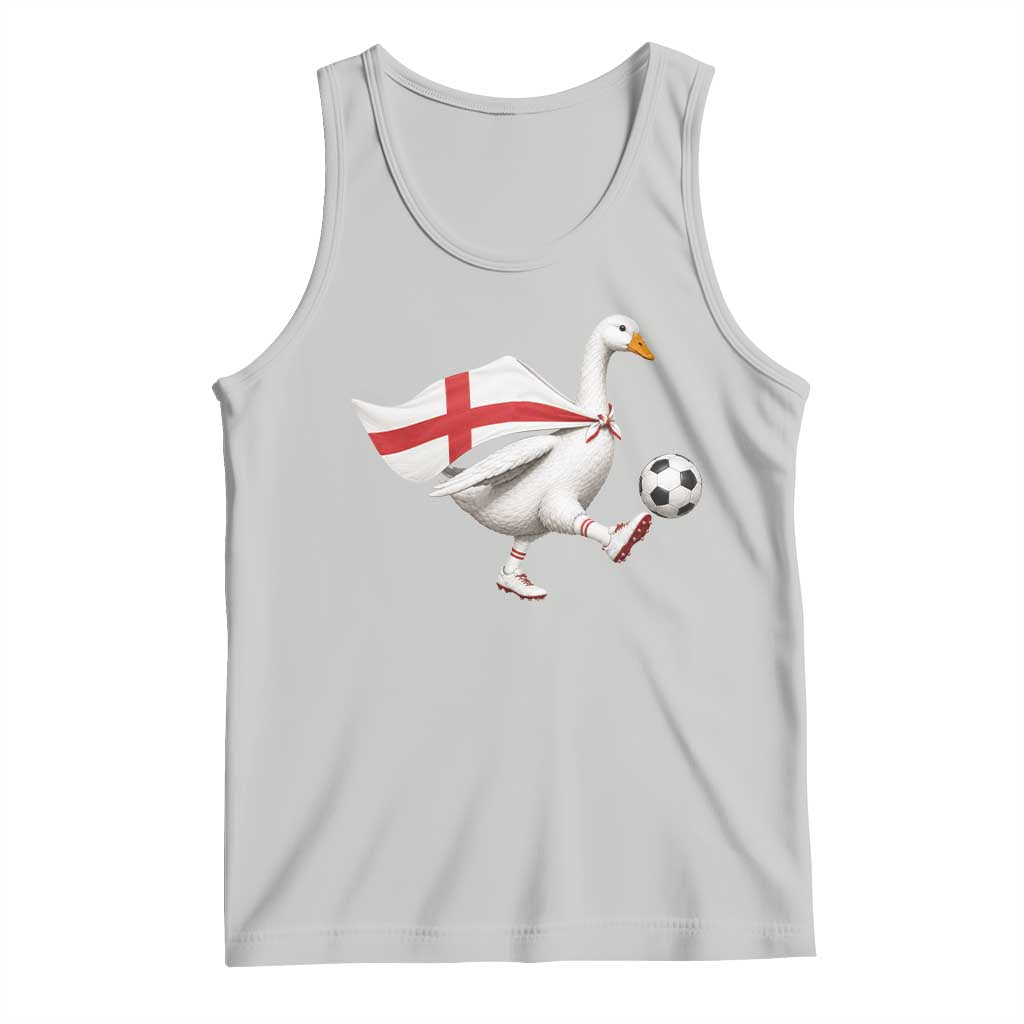England Soccer Goose Tank Top Patriotic Football Fan Graphic England Flag