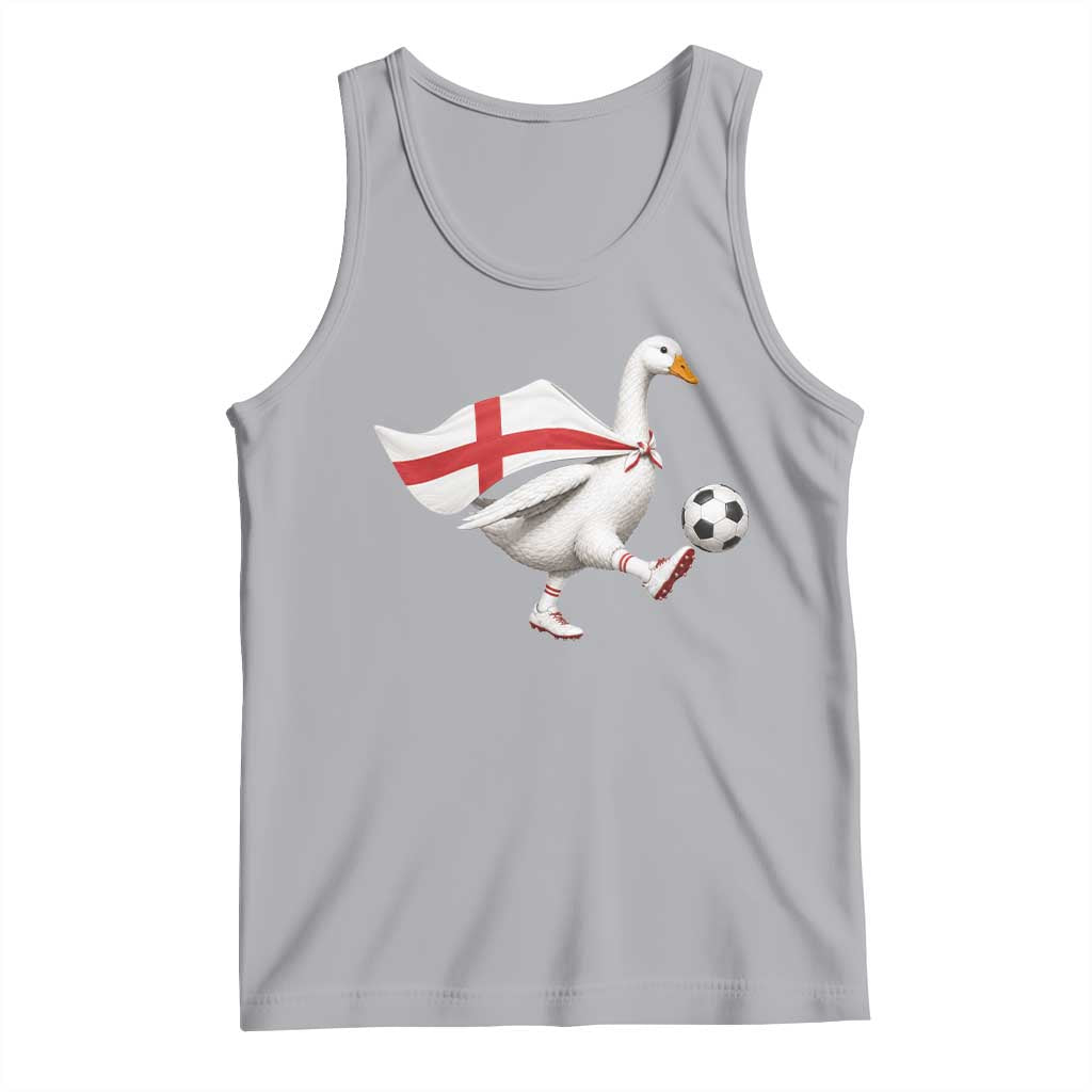 England Soccer Goose Tank Top Patriotic Football Fan Graphic England Flag