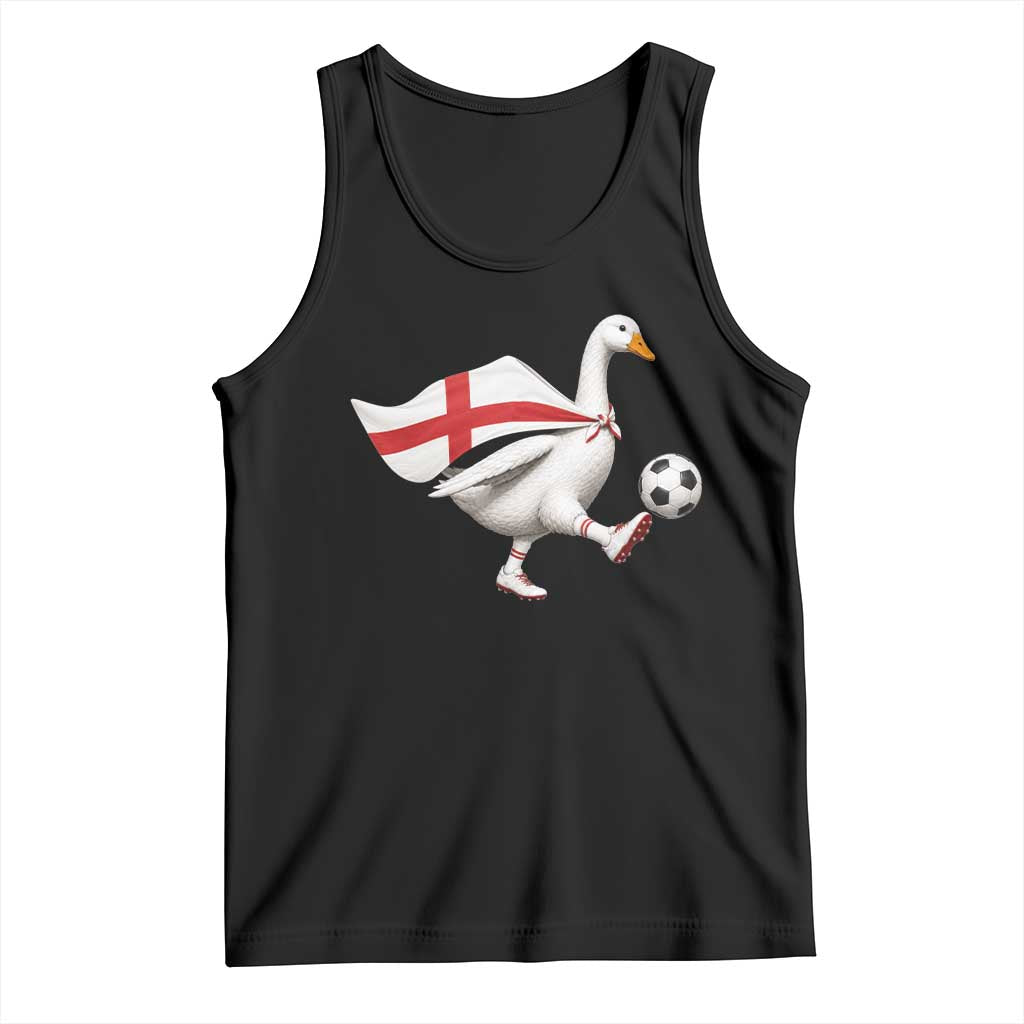 England Soccer Goose Tank Top Patriotic Football Fan Graphic England Flag