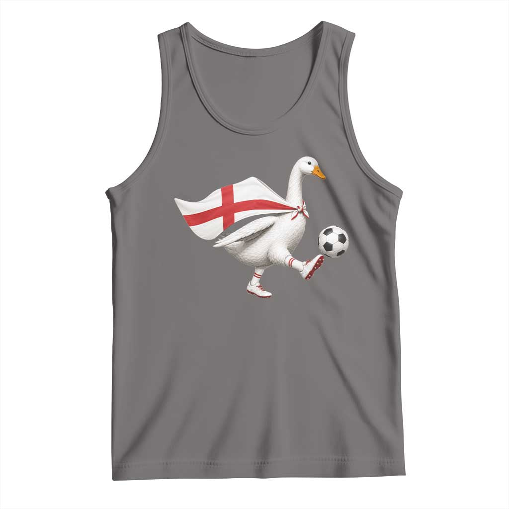 England Soccer Goose Tank Top Patriotic Football Fan Graphic England Flag