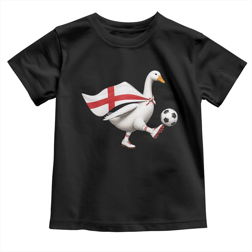 England Soccer Goose Toddler T Shirt Patriotic Football Fan Graphic England Flag