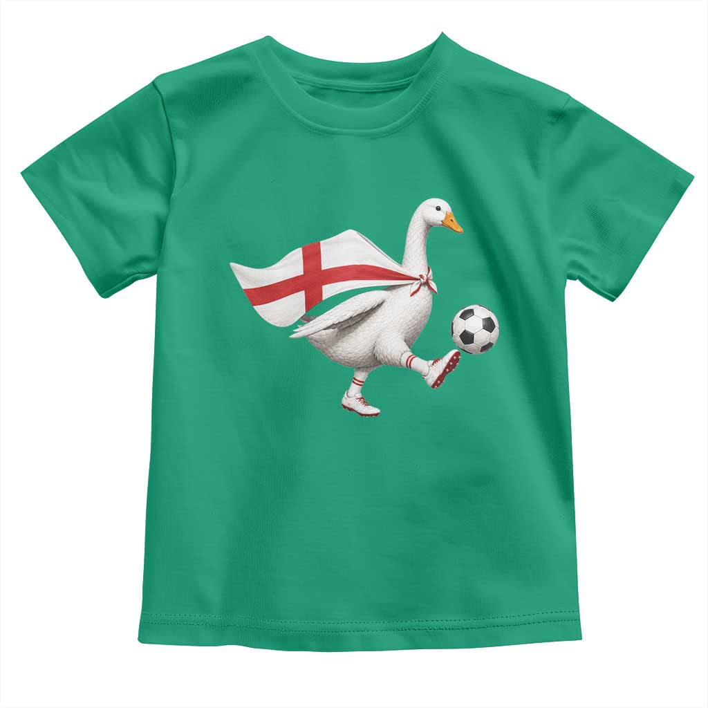 England Soccer Goose Toddler T Shirt Patriotic Football Fan Graphic England Flag