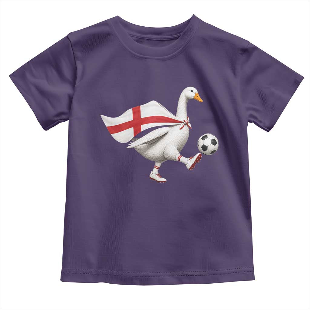 England Soccer Goose Toddler T Shirt Patriotic Football Fan Graphic England Flag