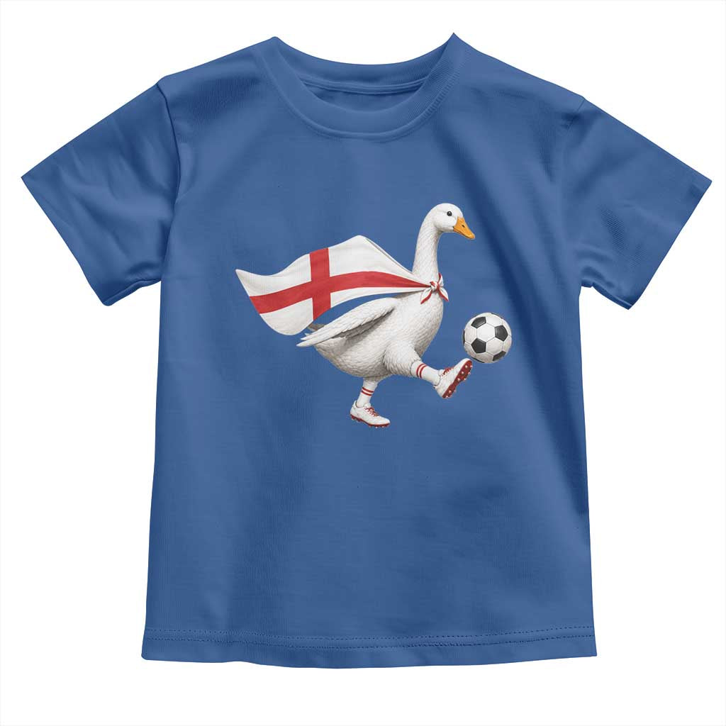 England Soccer Goose Toddler T Shirt Patriotic Football Fan Graphic England Flag