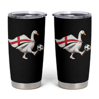 England Soccer Goose Tumbler Cup Patriotic Football Fan Graphic England Flag