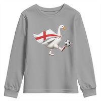 England Soccer Goose Youth Sweatshirt Patriotic Football Fan Graphic England Flag