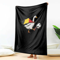 Belgium Soccer Goose Throw Blanket Belgian Flag Patriotic Football Fan Graphic