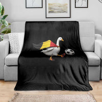 Belgium Soccer Goose Throw Blanket Belgian Flag Patriotic Football Fan Graphic