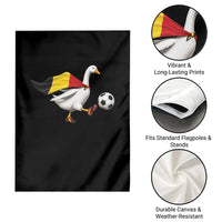 Belgium Soccer Goose Garden Flag Belgian Flag Patriotic Football Fan Graphic