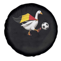 Belgium Soccer Goose Spare Tire Cover Belgian Flag Patriotic Football Fan Graphic