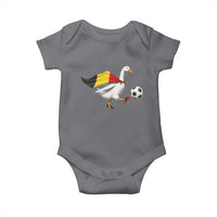 Belgium Soccer Goose Baby Onesie Belgian Flag Patriotic Football Fan Graphic