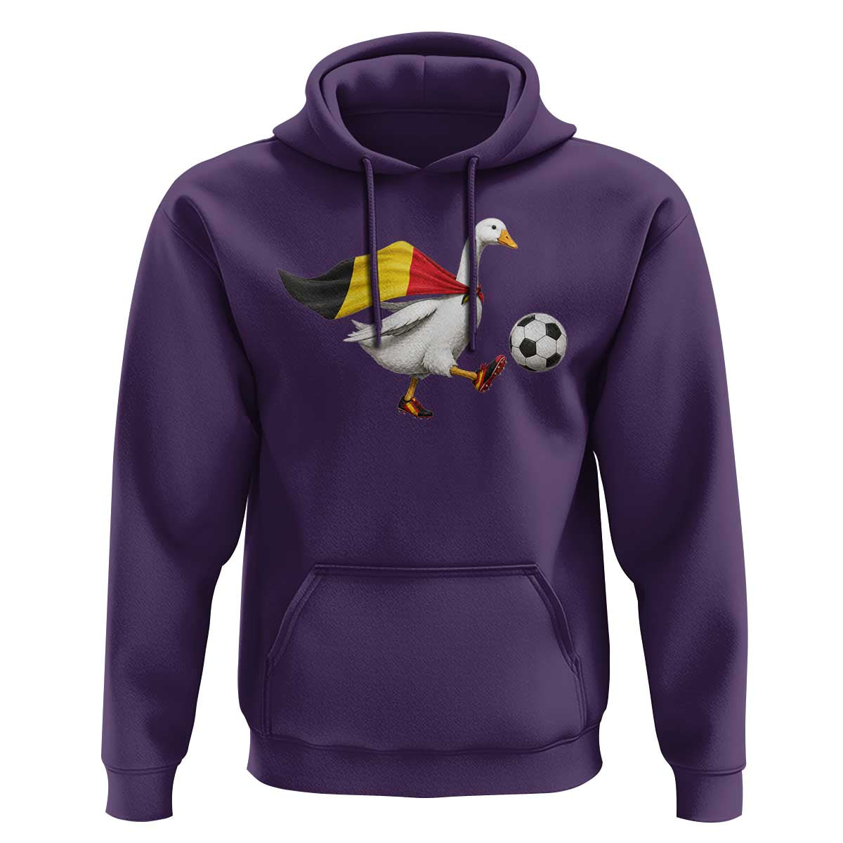 Belgium Soccer Goose Hoodie Belgian Flag Patriotic Football Fan Graphic