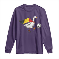 Belgium Soccer Goose Long Sleeve Shirt Belgian Flag Patriotic Football Fan Graphic