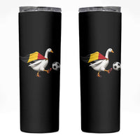 Belgium Soccer Goose Skinny Tumbler Belgian Flag Patriotic Football Fan Graphic