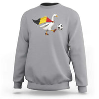 Belgium Soccer Goose Sweatshirt Belgian Flag Patriotic Football Fan Graphic