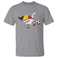 Belgium Soccer Goose T Shirt Belgian Flag Patriotic Football Fan Graphic