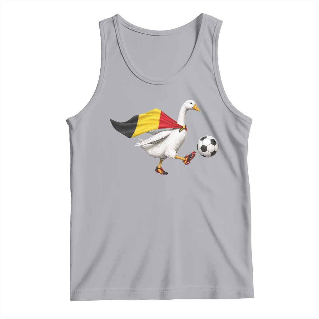 Belgium Soccer Goose Tank Top Belgian Flag Patriotic Football Fan Graphic