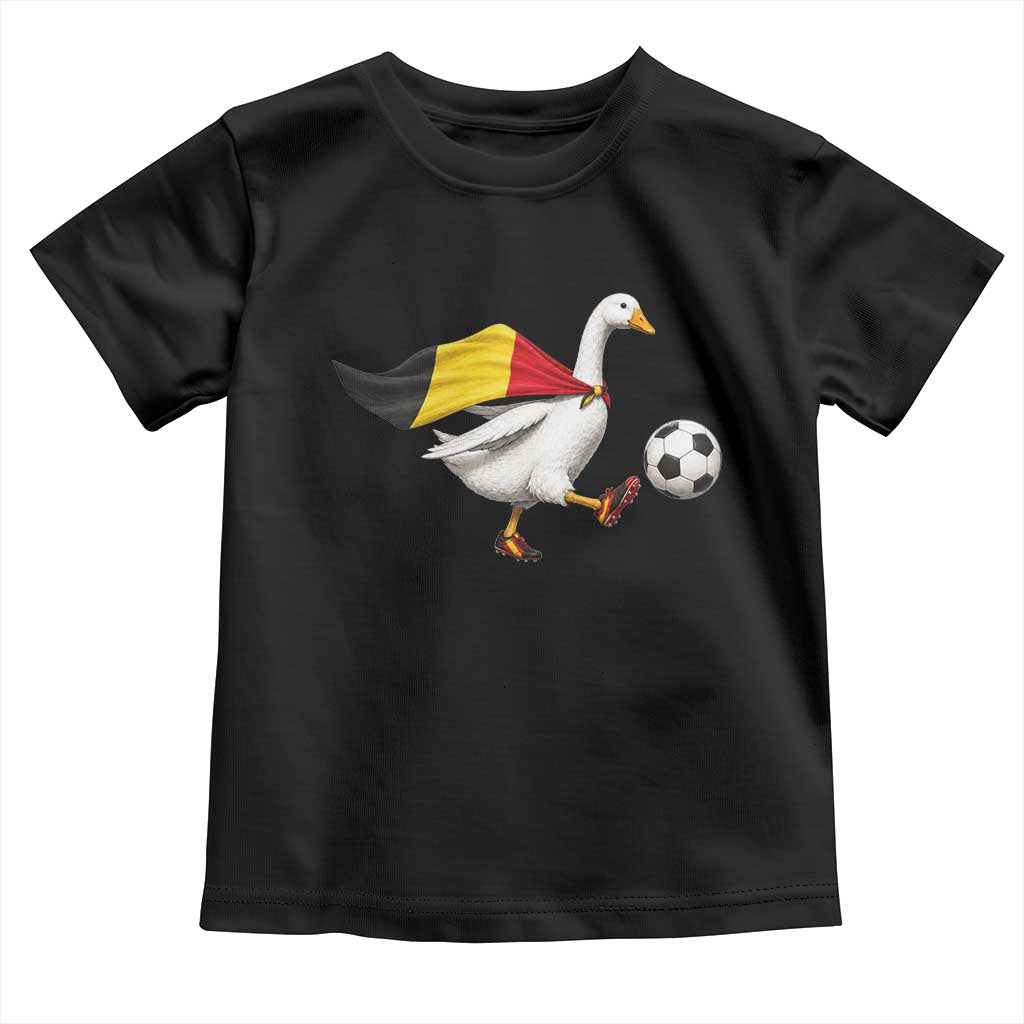 Belgium Soccer Goose Toddler T Shirt Belgian Flag Patriotic Football Fan Graphic