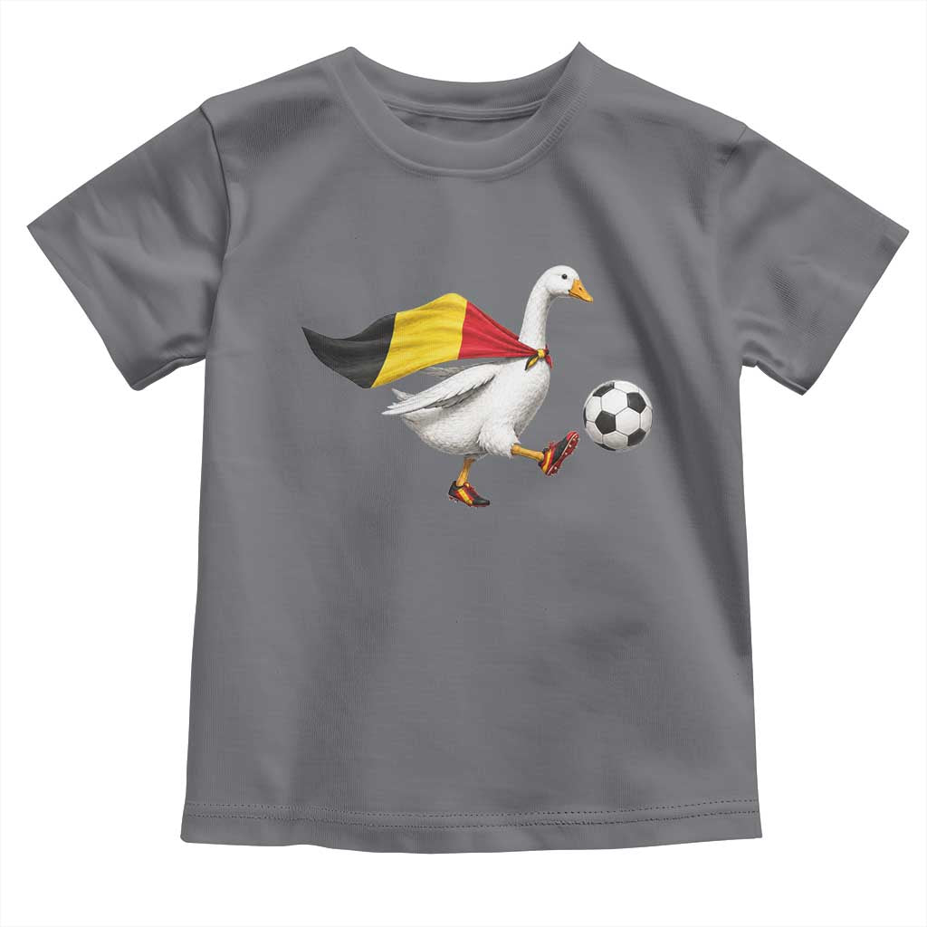 Belgium Soccer Goose Toddler T Shirt Belgian Flag Patriotic Football Fan Graphic