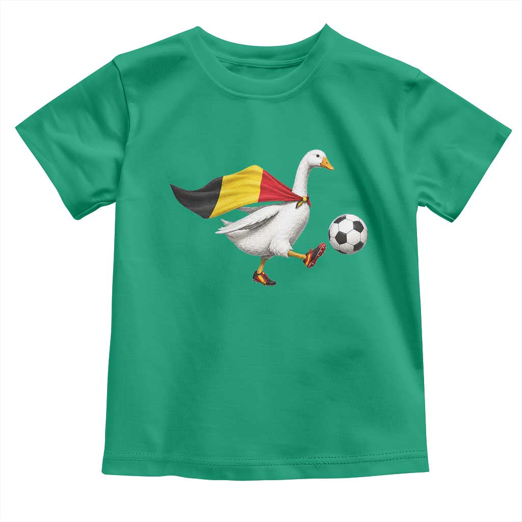 Belgium Soccer Goose Toddler T Shirt Belgian Flag Patriotic Football Fan Graphic
