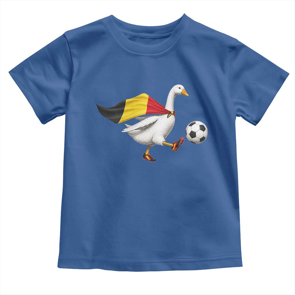 Belgium Soccer Goose Toddler T Shirt Belgian Flag Patriotic Football Fan Graphic