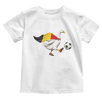 Belgium Soccer Goose Toddler T Shirt Belgian Flag Patriotic Football Fan Graphic