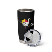 Belgium Soccer Goose Tumbler Cup Belgian Flag Patriotic Football Fan Graphic