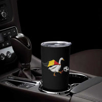Belgium Soccer Goose Tumbler Cup Belgian Flag Patriotic Football Fan Graphic