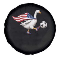 USA Soccer Goose Spare Tire Cover American Flag Patriotic Football Fan Graphic