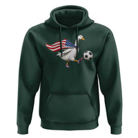 USA Soccer Goose Hoodie American Flag Patriotic Football Fan Graphic