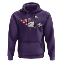 USA Soccer Goose Hoodie American Flag Patriotic Football Fan Graphic