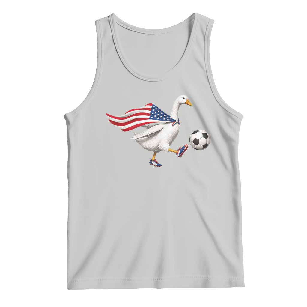 USA Soccer Goose Tank Top American Flag Patriotic Football Fan Graphic