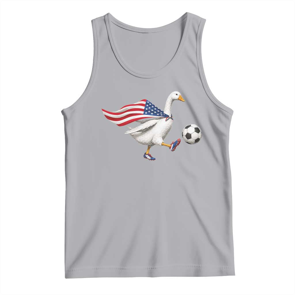 USA Soccer Goose Tank Top American Flag Patriotic Football Fan Graphic