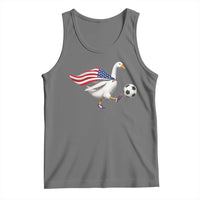 USA Soccer Goose Tank Top American Flag Patriotic Football Fan Graphic
