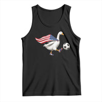 USA Soccer Goose Tank Top American Flag Patriotic Football Fan Graphic