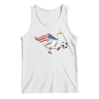 USA Soccer Goose Tank Top American Flag Patriotic Football Fan Graphic