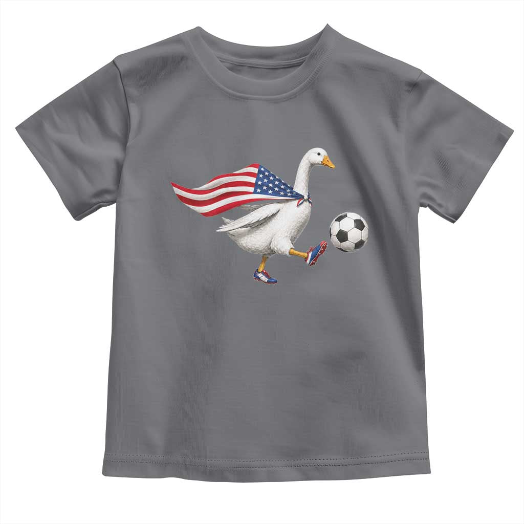 USA Soccer Goose Toddler T Shirt American Flag Patriotic Football Fan Graphic
